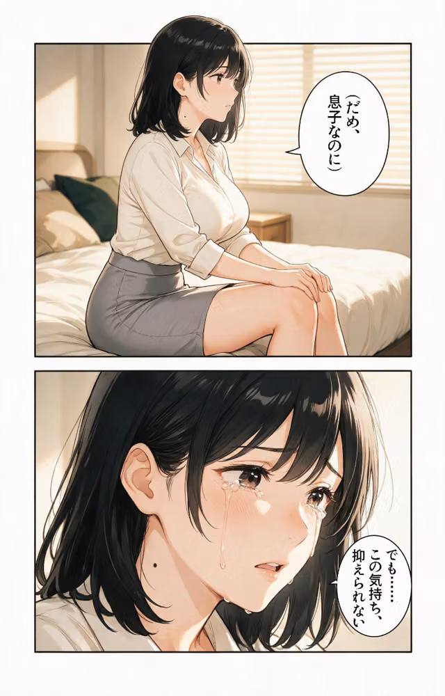 淡白だと思ってたおっぱいの大きい義母と炬燵で足が触れたら中出しHさせてくれた話【モザイク版】（単話） hitomiエロ漫画raw サンプル画像011