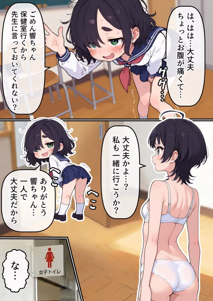 地味なオタク女子にチ〇ポが生えてこれまで縁のなかったSEXにドハマりする【白抜き修正版】 hitomiエロ漫画raw サンプル画像007