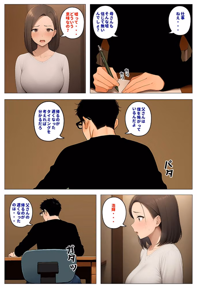 間男の提案に乗って不倫現場を目撃したら、最愛の妻が土下座してセックスのお願いをした。【モザイク版】 hitomiエロ漫画raw サンプル画像003