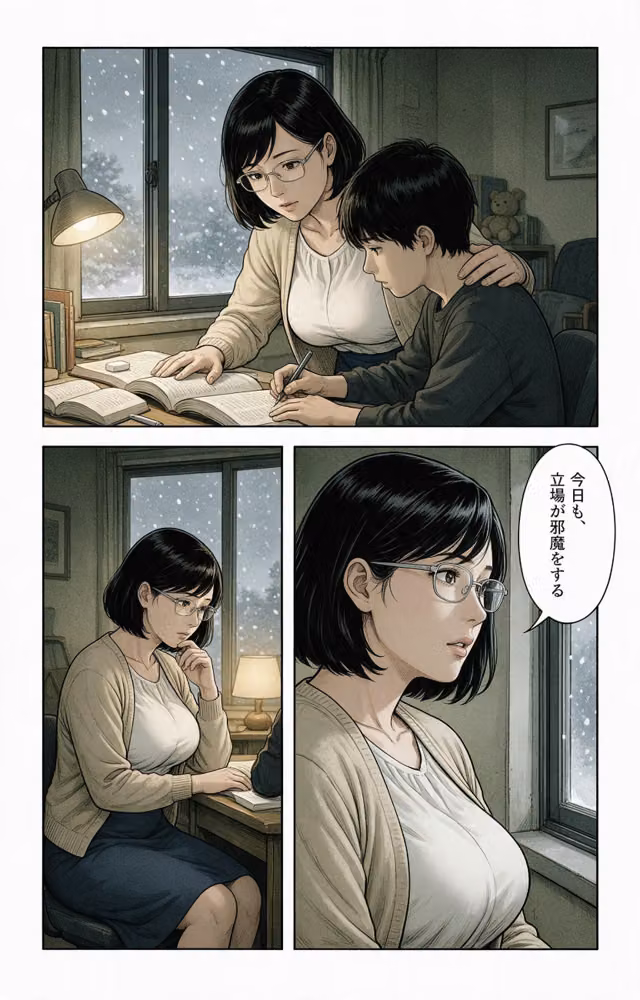淡白だと思ってた爆乳家庭教師のお姉さんと大雪で足止めされたら孕ませてって懇願された話【モザイク版】（単話） hitomiエロ漫画raw サンプル画像002