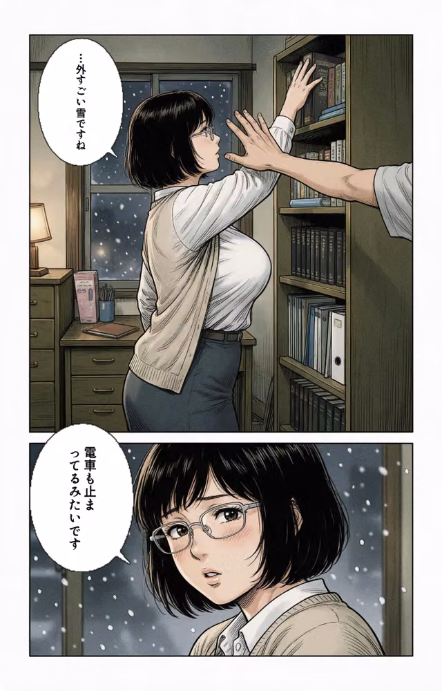 淡白だと思ってた爆乳家庭教師のお姉さんと大雪で足止めされたら孕ませてって懇願された話【モザイク版】（単話） hitomiエロ漫画raw サンプル画像005