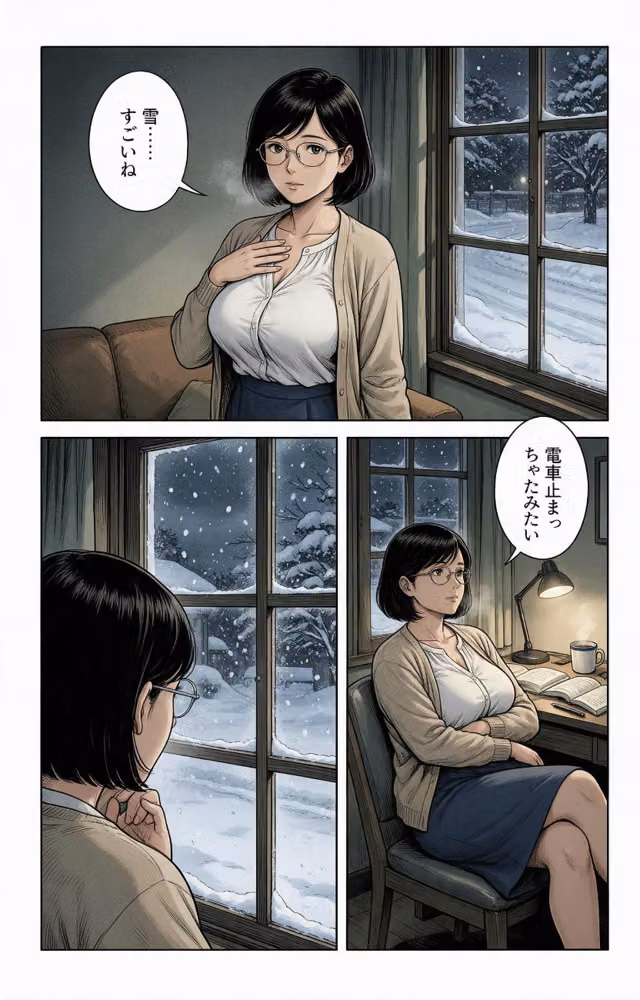 淡白だと思ってた爆乳家庭教師のお姉さんと大雪で足止めされたら孕ませてって懇願された話【モザイク版】（単話） hitomiエロ漫画raw サンプル画像009