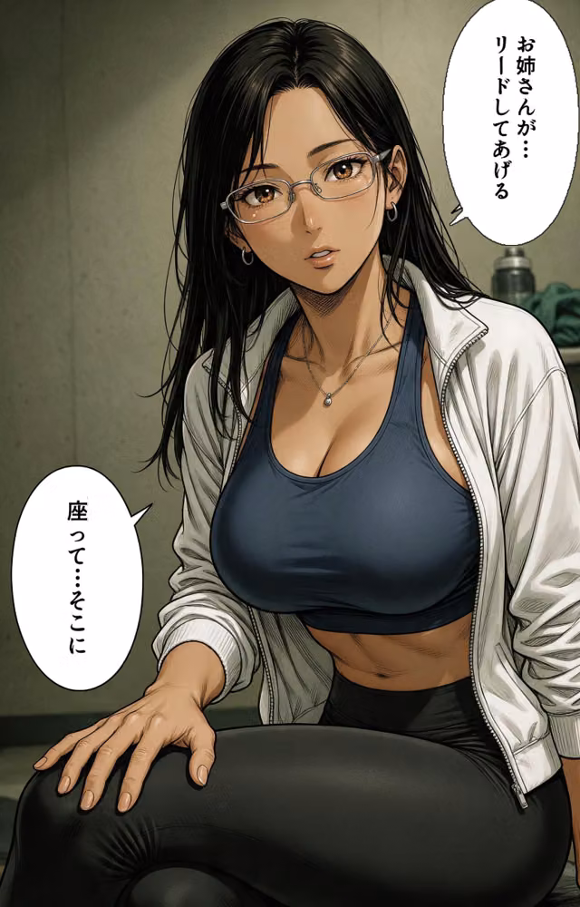 無防備すぎる巨乳ジムのお姉さんに給湯室で呼び止められたら上に跨がられて搾られた話【モザイク版】（単話） hitomiエロ漫画raw サンプル画像012