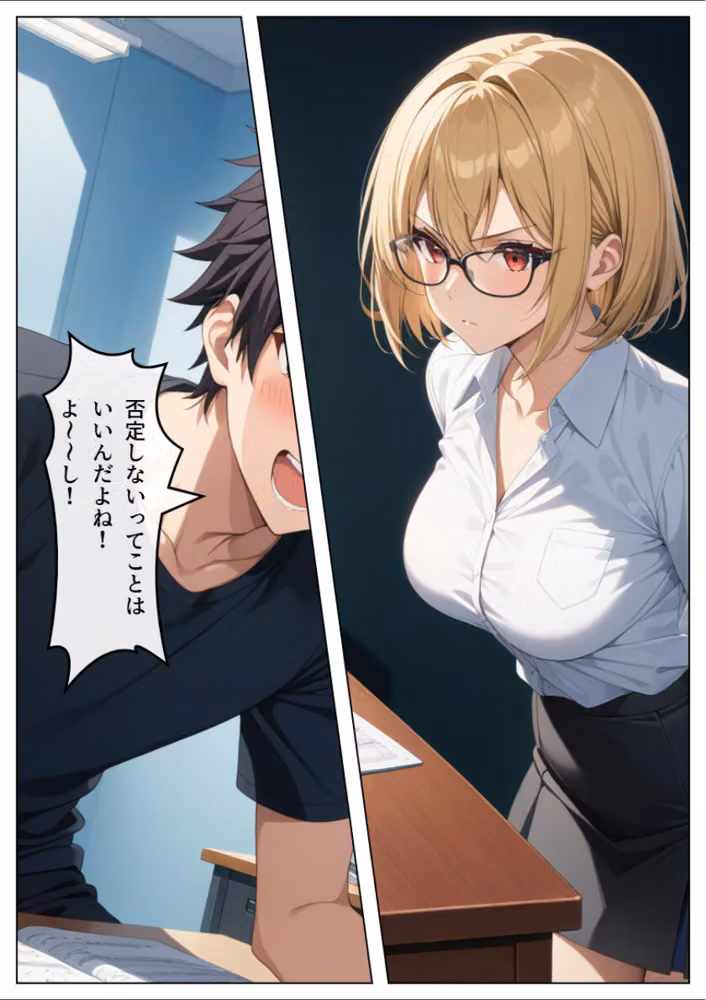 巨乳眼鏡家庭教師 快楽堕ちしたので中出ししてあげた【白抜き修正版】 hitomiエロ漫画raw サンプル画像012