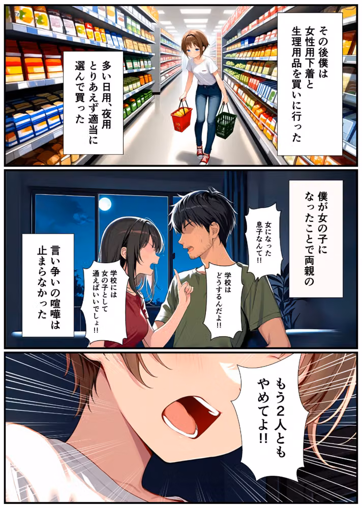 子宮誕生〜女の子になった体でセックスに溺れる学校生活〜【白抜き修正版】 hitomiエロ漫画raw サンプル画像006