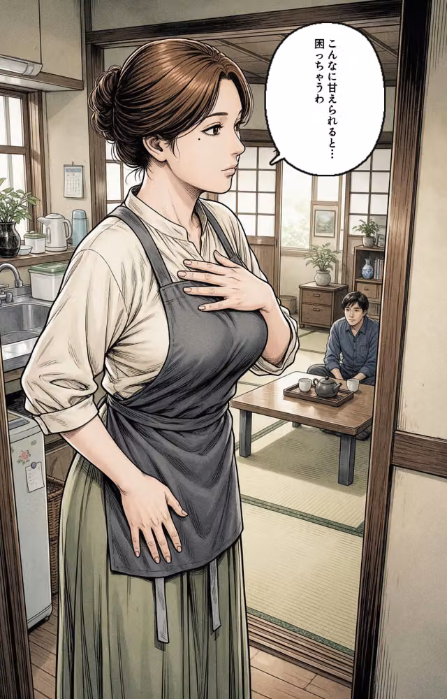 清楚だと思っていた爆乳恩師の奥さんに熱を出して看病されたら甘えたい盛りでベタベタだった話【モザイク版】（単話） hitomiエロ漫画raw サンプル画像007