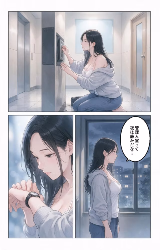 甘え上手なおっぱいの大きい管理人のお姉さんを終電逃して家に泊めたらドロドロに依存された話【モザイク版】（単話） hitomiエロ漫画raw サンプル画像002