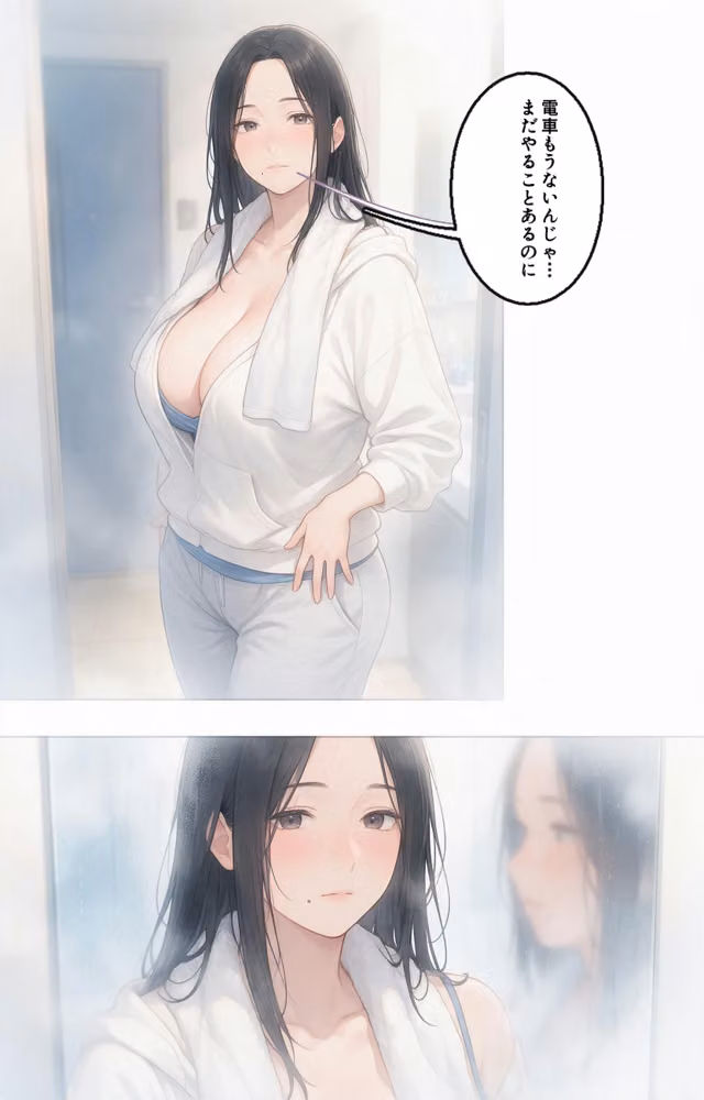 甘え上手なおっぱいの大きい管理人のお姉さんを終電逃して家に泊めたらドロドロに依存された話【モザイク版】（単話） hitomiエロ漫画raw サンプル画像004