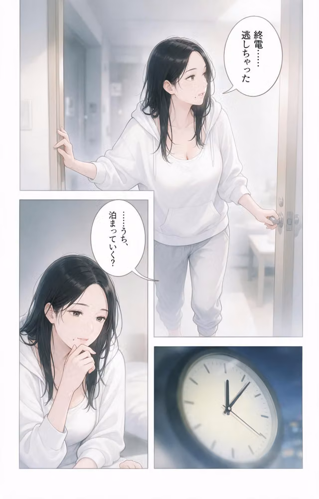 甘え上手なおっぱいの大きい管理人のお姉さんを終電逃して家に泊めたらドロドロに依存された話【モザイク版】（単話） hitomiエロ漫画raw サンプル画像009