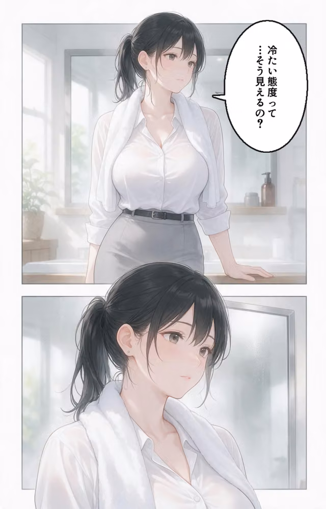 塩対応だった爆乳人妻大家を玄関先で抱きとめたら中出しが止まらなくなった話【モザイク版】（単話） hitomiエロ漫画raw サンプル画像004