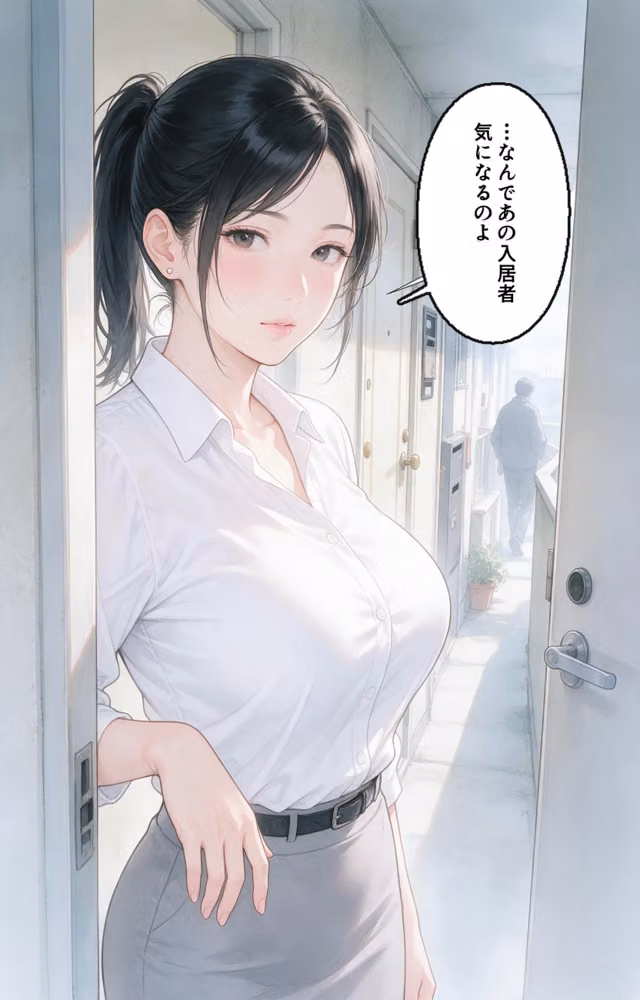 塩対応だった爆乳人妻大家を玄関先で抱きとめたら中出しが止まらなくなった話【モザイク版】（単話） hitomiエロ漫画raw サンプル画像007
