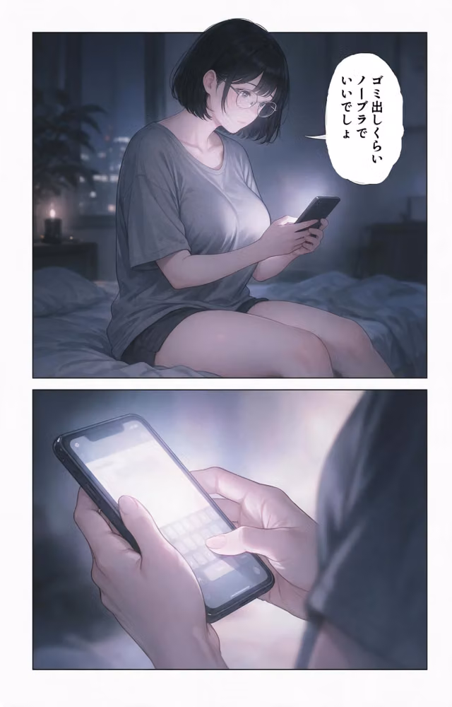 濡れた服が張り付いたノーブラ隣の奥さんを土砂降りの雨宿りで匿ったら押し倒されて生ハメされた話【モザイク版】（単話） hitomiエロ漫画raw サンプル画像003