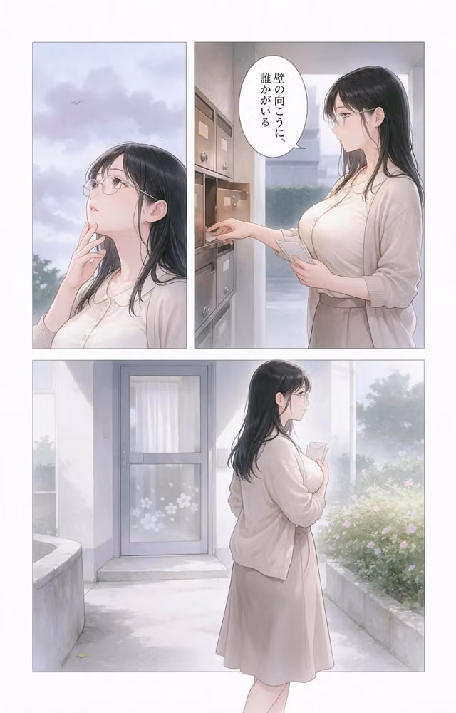 清楚だと思っていた巨乳人妻大家を土砂降りの雨宿りで匿ったら欲求不満でビッチビチだった話【モザイク版】（単話） hitomiエロ漫画raw サンプル画像002