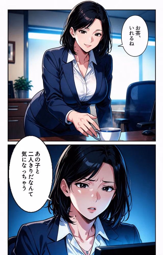 お堅いと思ってた爆乳女上司と大雪で足止めされたら朝まで搾り取られた件【モザイク版】（単話） hitomiエロ漫画raw サンプル画像010