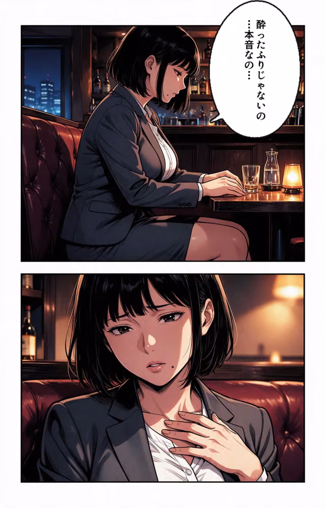 酔うと甘えてくる巨乳女上司を酔い潰れたので介抱したら我慢できずに求めてきた話【モザイク版】（単話） hitomiエロ漫画raw サンプル画像011