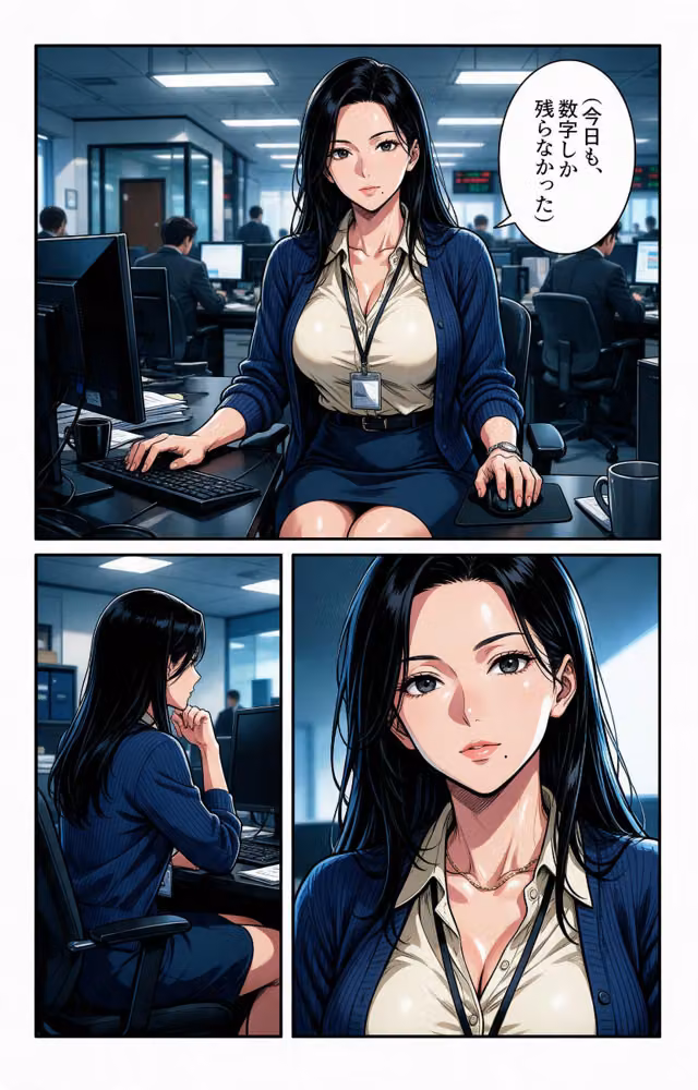 清楚だと思っていた爆乳取引先の人妻と会議室に閉じ込められたら押し倒されて生ハメされた話【モザイク版】（単話） hitomiエロ漫画raw サンプル画像002