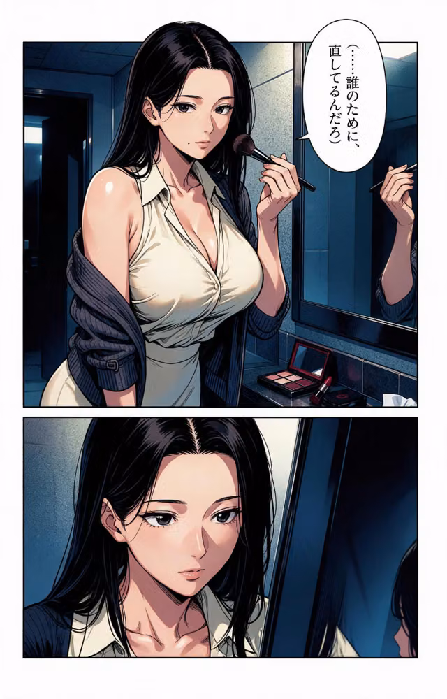 清楚だと思っていた爆乳取引先の人妻と会議室に閉じ込められたら押し倒されて生ハメされた話【モザイク版】（単話） hitomiエロ漫画raw サンプル画像004
