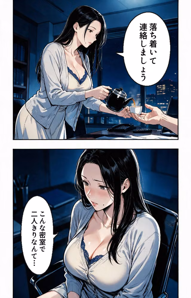 清楚だと思っていた爆乳取引先の人妻と会議室に閉じ込められたら押し倒されて生ハメされた話【モザイク版】（単話） hitomiエロ漫画raw サンプル画像010