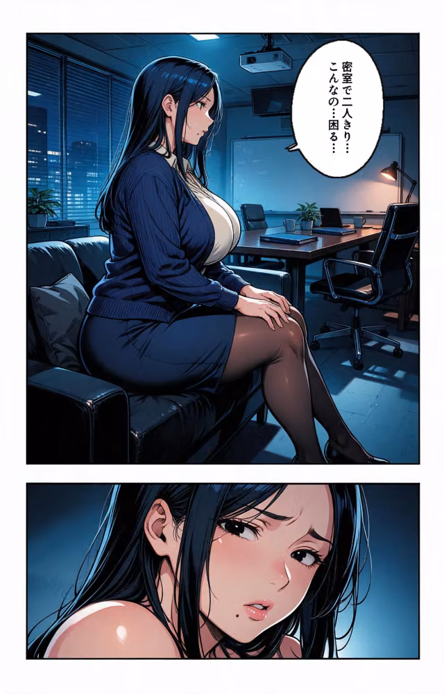 清楚だと思っていた爆乳取引先の人妻と会議室に閉じ込められたら押し倒されて生ハメされた話【モザイク版】（単話） hitomiエロ漫画raw サンプル画像011