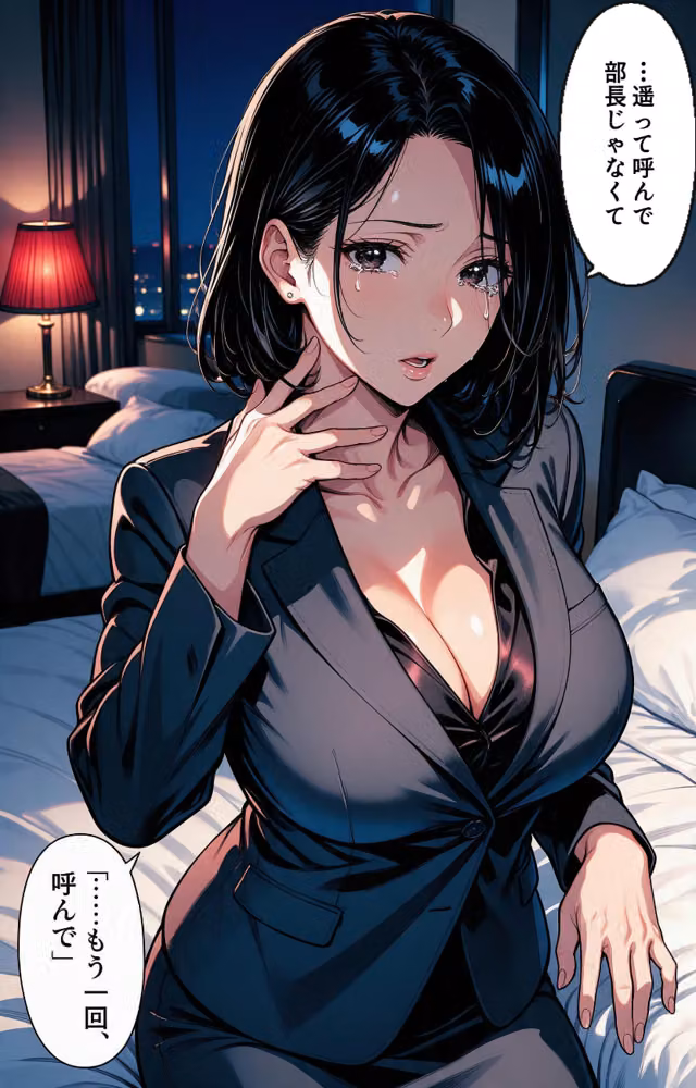 塩対応だったおっぱいの大きい女上司と出張先で相部屋になって上に跨がられて搾られた話【モザイク版】（単話） hitomiエロ漫画raw サンプル画像012