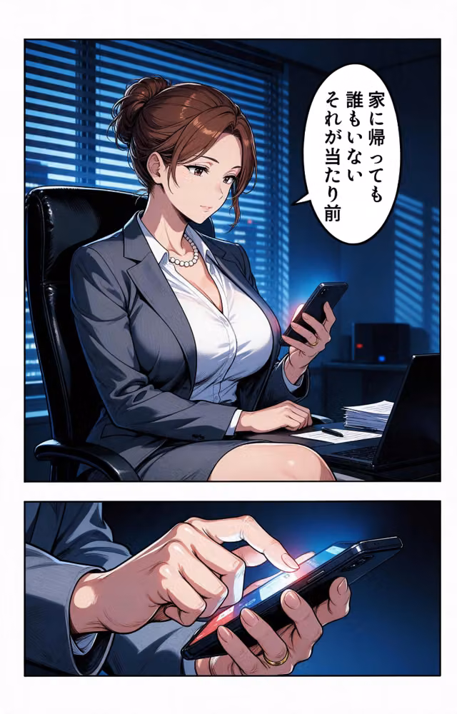 肉食すぎる爆乳女上司に残業で二人きりにされて中出しが止まらなくなった話【モザイク版】（単話） hitomiエロ漫画raw サンプル画像003