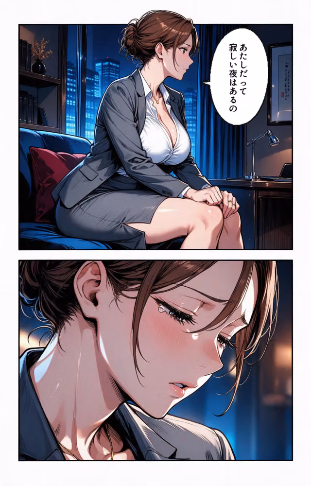 肉食すぎる爆乳女上司に残業で二人きりにされて中出しが止まらなくなった話【モザイク版】（単話） hitomiエロ漫画raw サンプル画像011