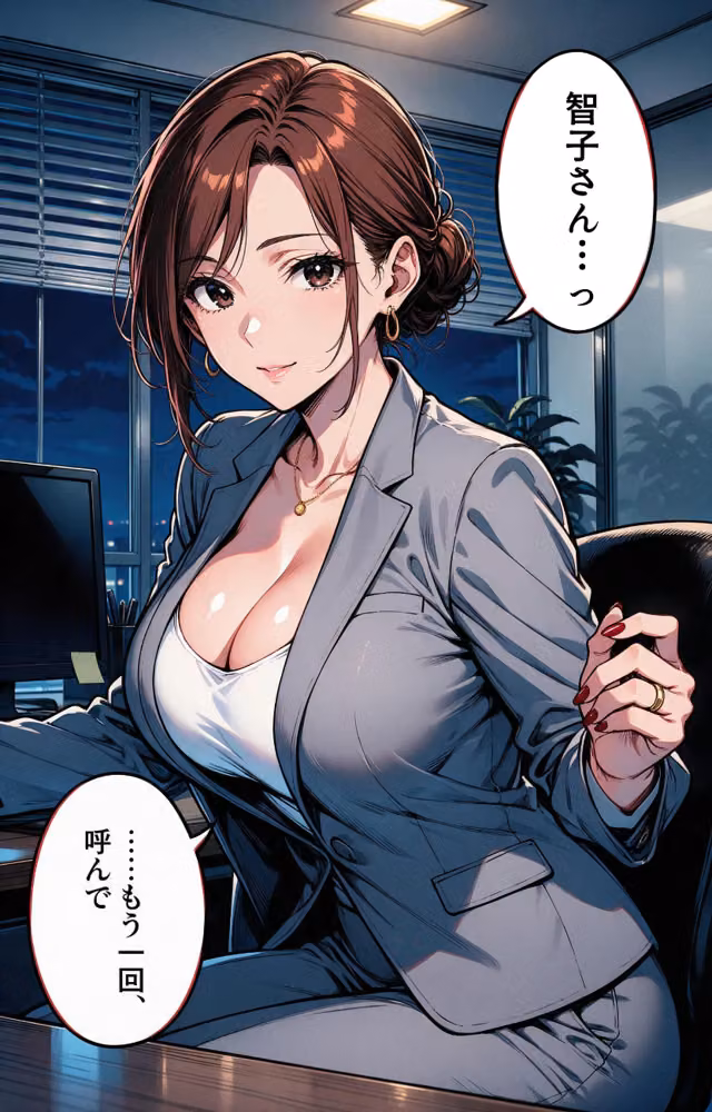 肉食すぎる爆乳女上司に残業で二人きりにされて中出しが止まらなくなった話【モザイク版】（単話） hitomiエロ漫画raw サンプル画像012