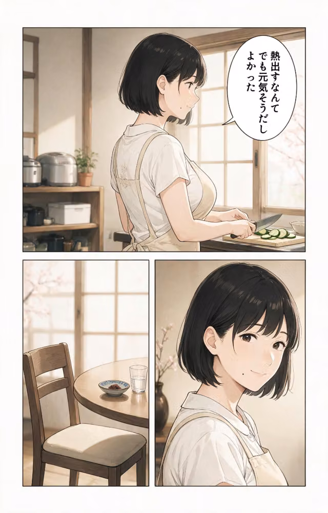 清楚だと思っていた巨乳義母に熱を出して看病されたら朝まで搾り取られた話【モザイク版】（単話） hitomiエロ漫画raw サンプル画像002