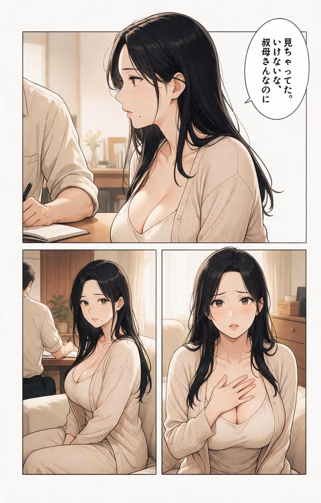 無防備すぎる爆乳叔母さんとお盆の実家で二人になり甘えたい盛りでベタベタだった話【モザイク版】（単話） hitomiエロ漫画raw サンプル画像007