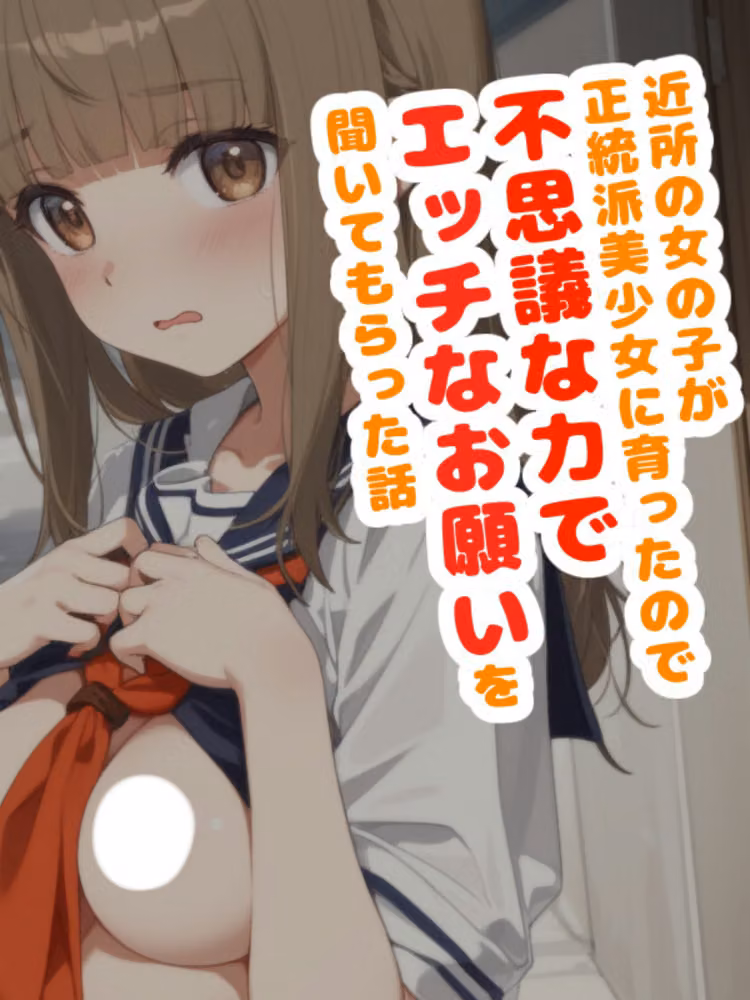 近所の女の子が正統派美少女に育ったので不思議な力でエッチなお願いを聞いてもらった話【白抜き修正版】 hitomiエロ漫画raw サンプル画像001