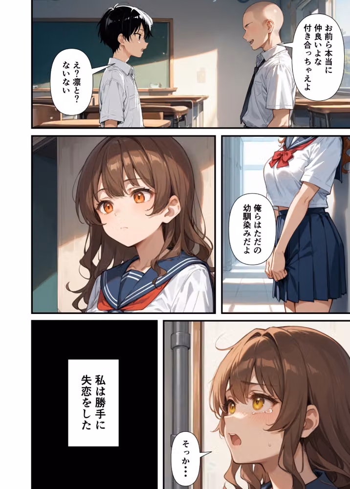 ずっとすれ違っていた幼馴染に告白してイチャラブ中出しエッチする話【白抜き修正版】 hitomiエロ漫画raw サンプル画像002