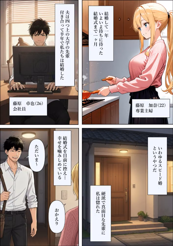 結婚式前夜に…【白抜き修正版】（単話） hitomiエロ漫画raw サンプル画像001