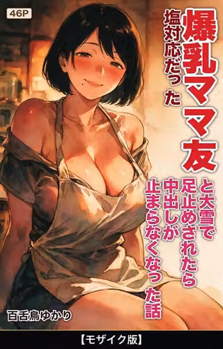塩対応だった爆乳ママ友と大雪で足止めされたら中出しが止まらなくなった話【モザイク版】（単話）