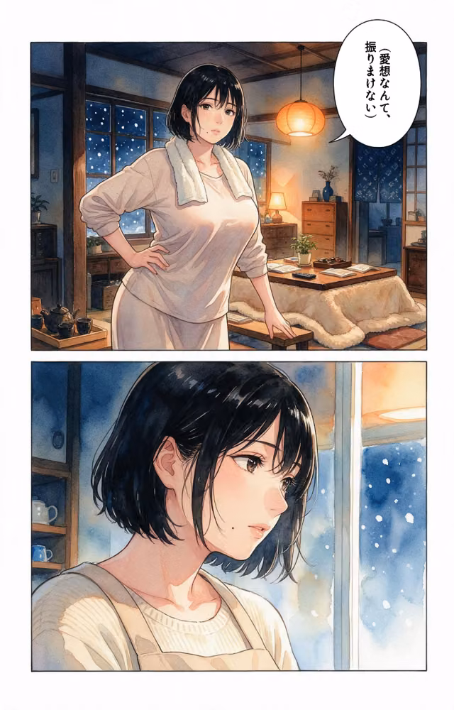 塩対応だった爆乳ママ友と大雪で足止めされたら中出しが止まらなくなった話【モザイク版】（単話） hitomiエロ漫画raw サンプル画像004