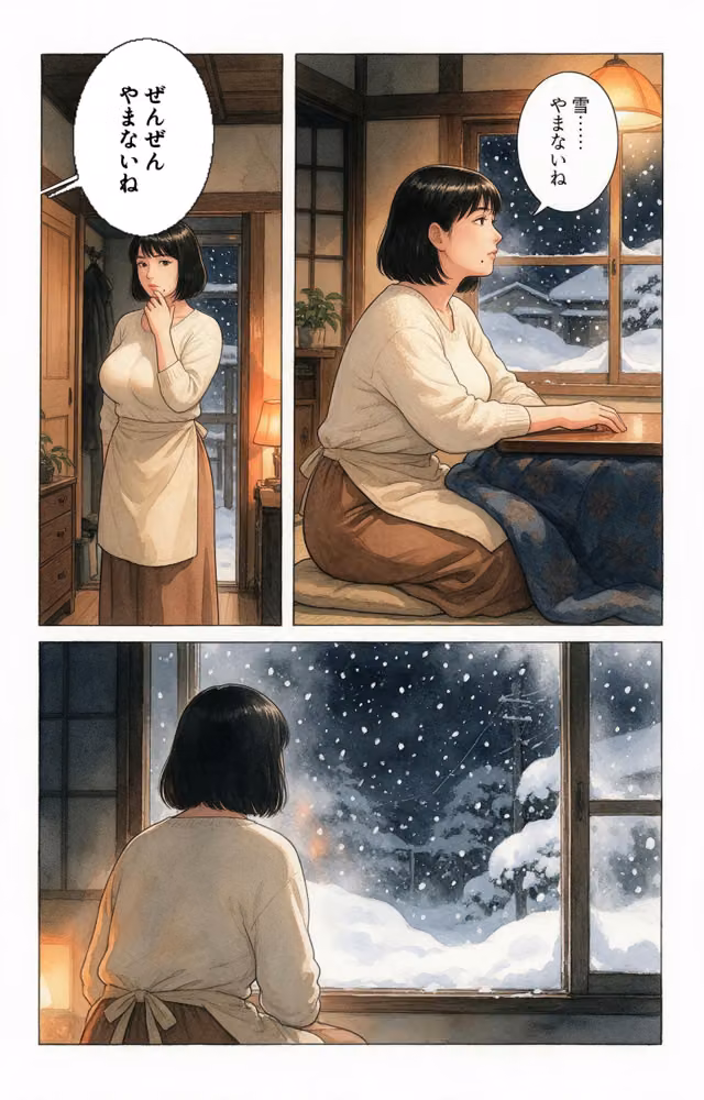 塩対応だった爆乳ママ友と大雪で足止めされたら中出しが止まらなくなった話【モザイク版】（単話） hitomiエロ漫画raw サンプル画像009