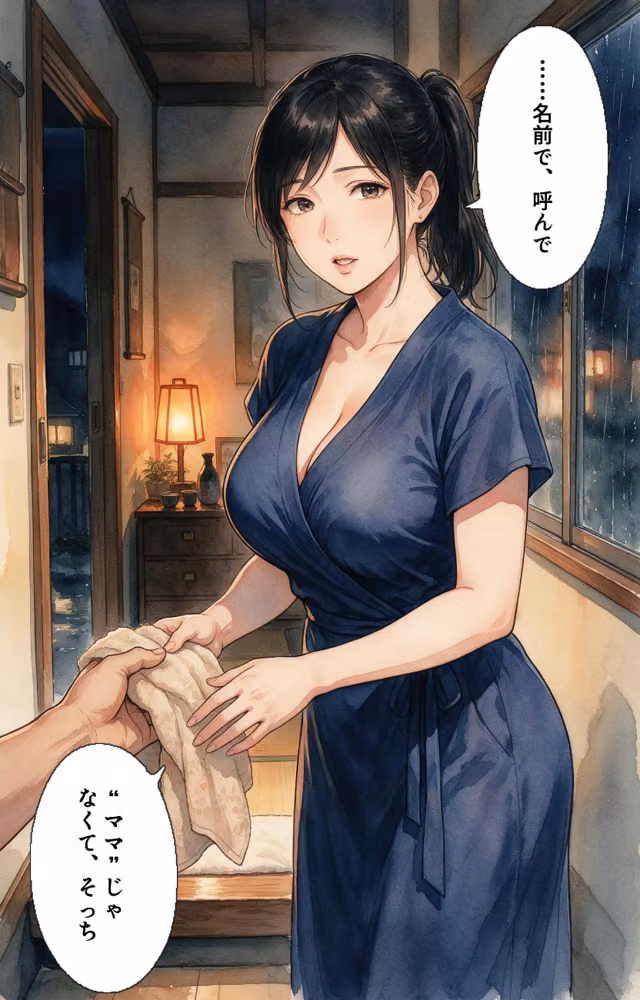 濡れた服が張り付いたノーブラママ友を土砂降りの雨宿りで匿ったら押し倒されて生ハメされた話【モザイク版】（単話） hitomiエロ漫画raw サンプル画像012