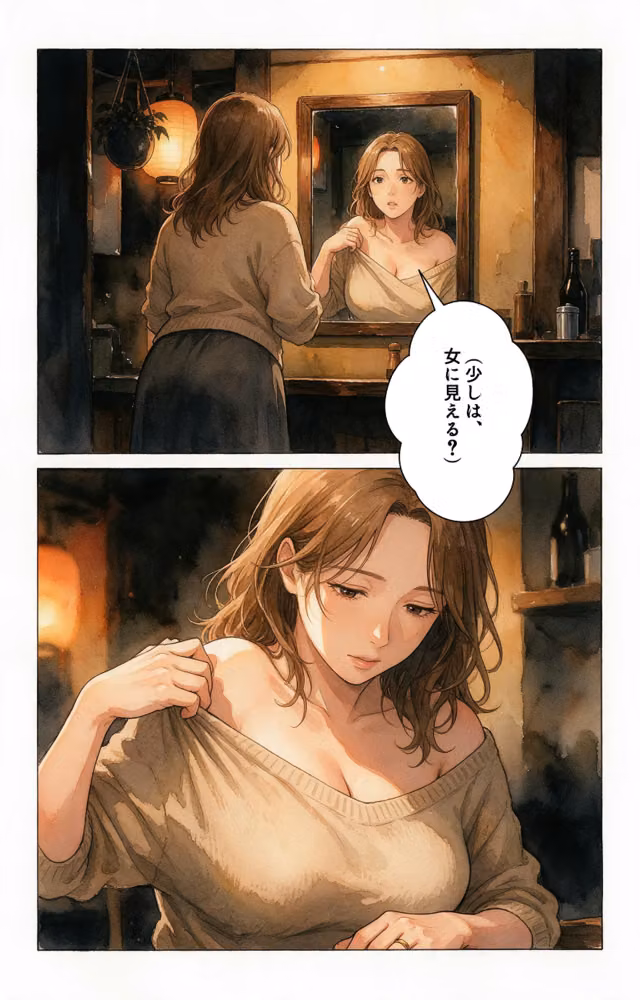 酔うと甘えてくる爆乳居酒屋の女将さんを終電逃して家に泊めたら一晩だけって抱きしめられた話【モザイク版】（単話） hitomiエロ漫画raw サンプル画像008