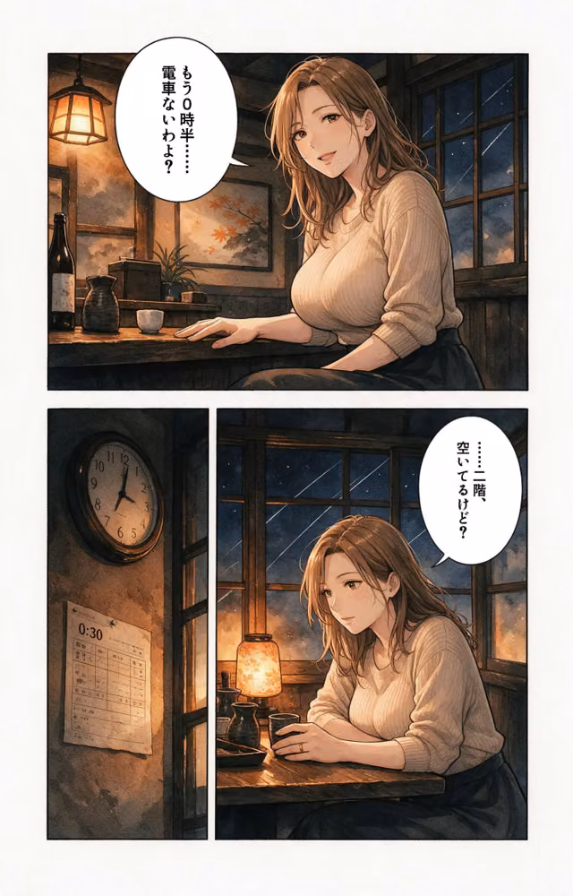 酔うと甘えてくる爆乳居酒屋の女将さんを終電逃して家に泊めたら一晩だけって抱きしめられた話【モザイク版】（単話） hitomiエロ漫画raw サンプル画像009