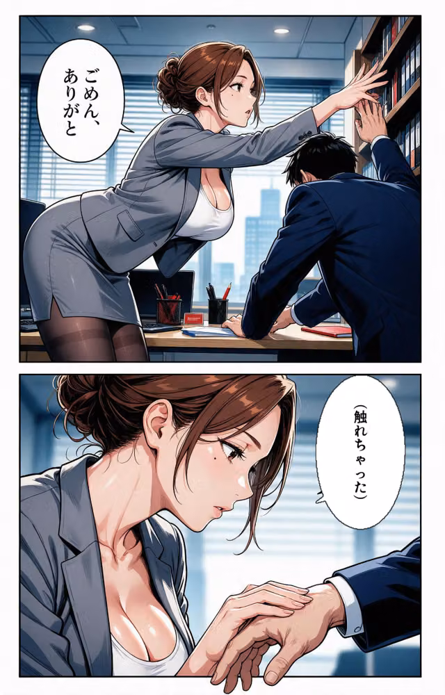 淡白だと思ってたタンクトップ姿の取引先の人妻と大雪で足止めされたら腰が抜けるまでハメられた話【モザイク版】（単話） hitomiエロ漫画raw サンプル画像006
