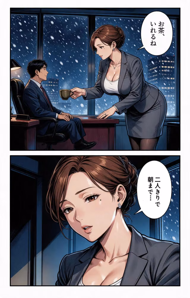 淡白だと思ってたタンクトップ姿の取引先の人妻と大雪で足止めされたら腰が抜けるまでハメられた話【モザイク版】（単話） hitomiエロ漫画raw サンプル画像010