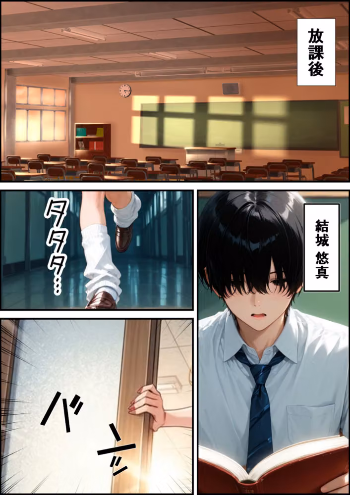 童貞の僕を男にしてくれたギャル委員長と放課後密着あまあま交尾をする話【モザイク版】 hitomiエロ漫画raw サンプル画像002