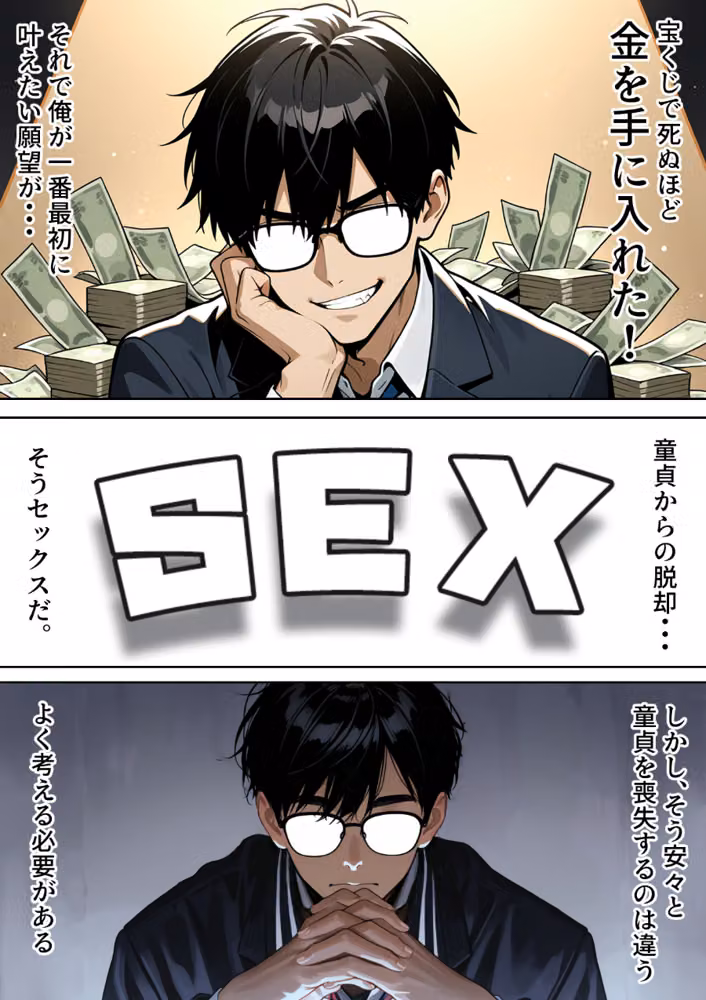 底辺逆転-どん底ぼっち童貞の俺が億万長者に！？同級生の美女を「冴えない男の救済企画」と称した高額バイトで釣ってみた結果…【白抜き修正版】 hitomiエロ漫画raw サンプル画像002