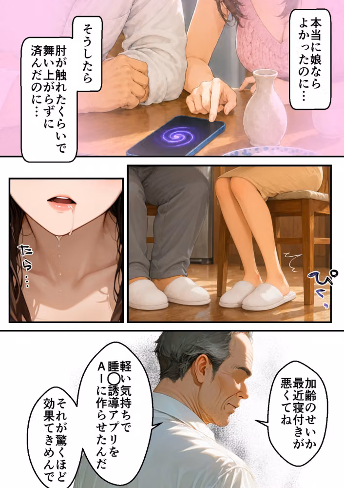無防備な息子の嫁に裏切りの催〇アプリ・娘のように思っていた彼女をバニー電マで屈辱アクメさせてしまう義父の愛欲【白抜き修正版】 hitomiエロ漫画raw サンプル画像010