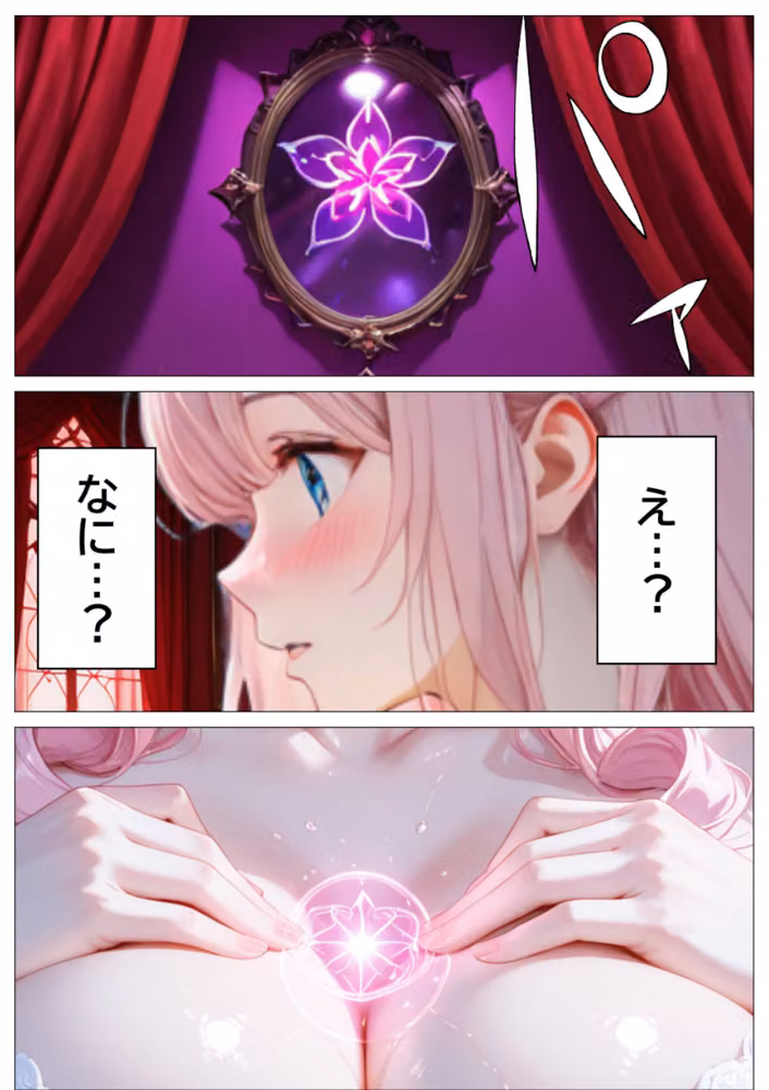 聖女の禁断オナニー〜鏡の声に誘惑され魔道具で純潔崩壊〜【白抜き修正版】 hitomiエロ漫画raw サンプル画像008