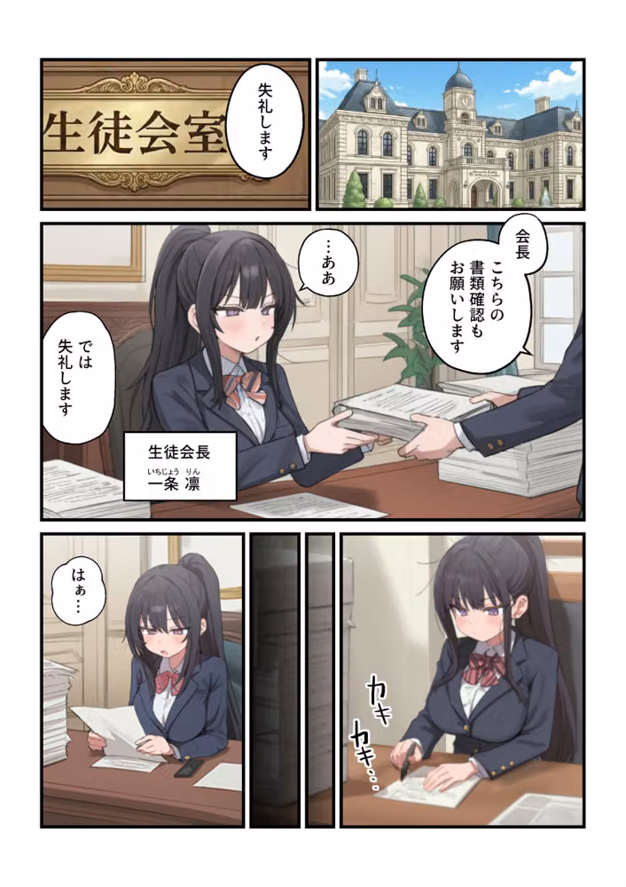 貞操逆転した世界である女子校の性処理係になった件【白抜き修正版】 hitomiエロ漫画raw サンプル画像001