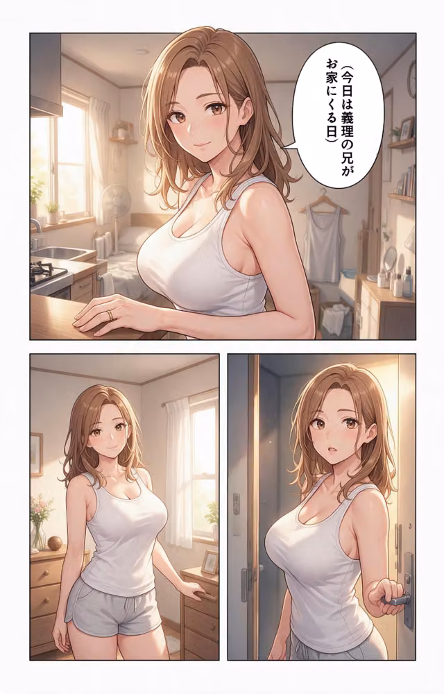 酔うと甘えてくるタンクトップ姿の義妹の家に台風で泊まったらドロドロに依存された件【モザイク版】（単話） hitomiエロ漫画raw サンプル画像002