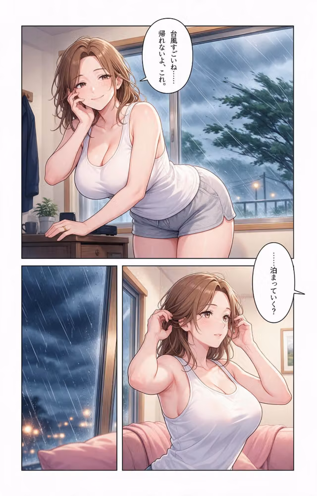 酔うと甘えてくるタンクトップ姿の義妹の家に台風で泊まったらドロドロに依存された件【モザイク版】（単話） hitomiエロ漫画raw サンプル画像009