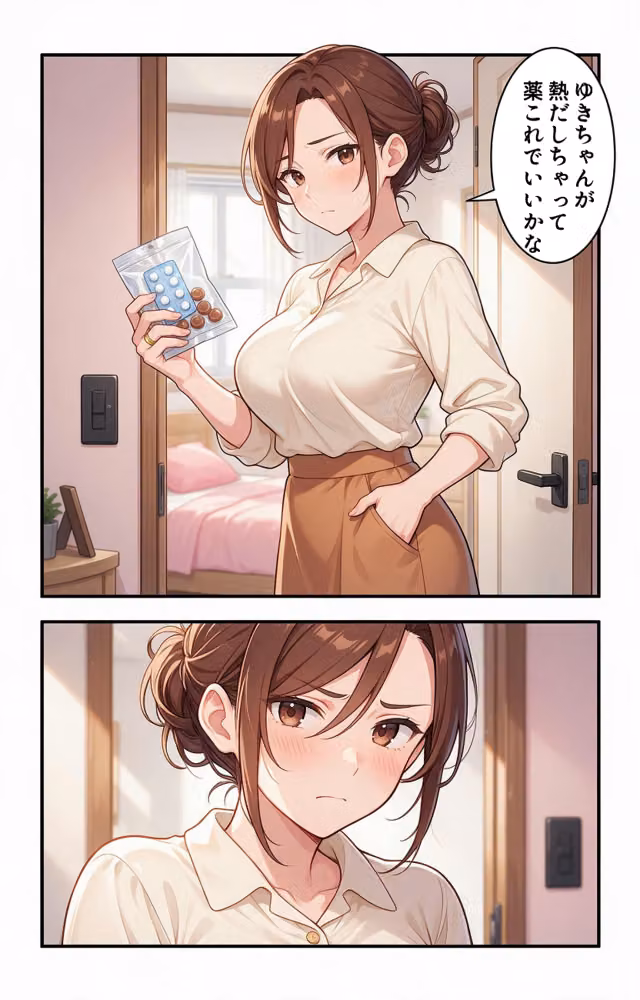 塩対応だったおっぱいの大きい妹の友達に熱を出して看病されたら童貞を卒業させてもらえた話【モザイク版】（単話） hitomiエロ漫画raw サンプル画像004