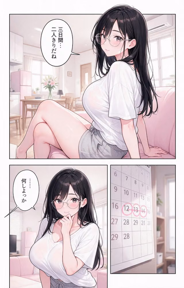 無防備すぎるノーブラ義妹と三日間の留守番をしたら孕ませてって懇願された話【モザイク版】（単話） hitomiエロ漫画raw サンプル画像009