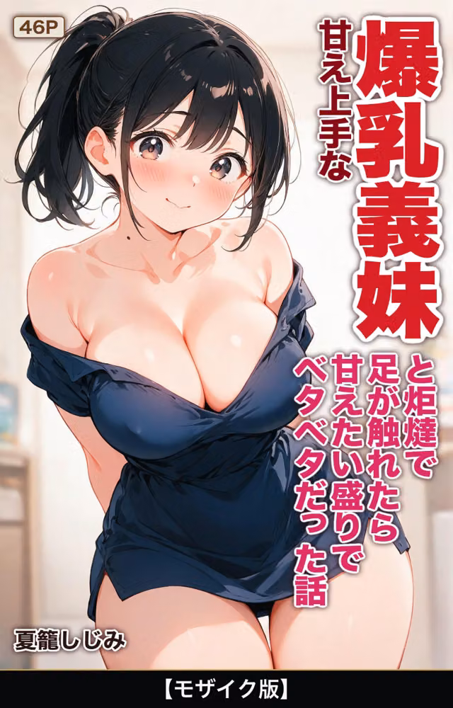 甘え上手な爆乳義妹と炬燵で足が触れたら甘えたい盛りでベタベタだった話【モザイク版】（単話） hitomiエロ漫画raw サンプル画像001